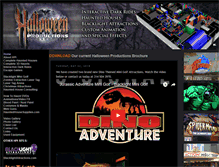 Tablet Screenshot of halloweenproductions.com